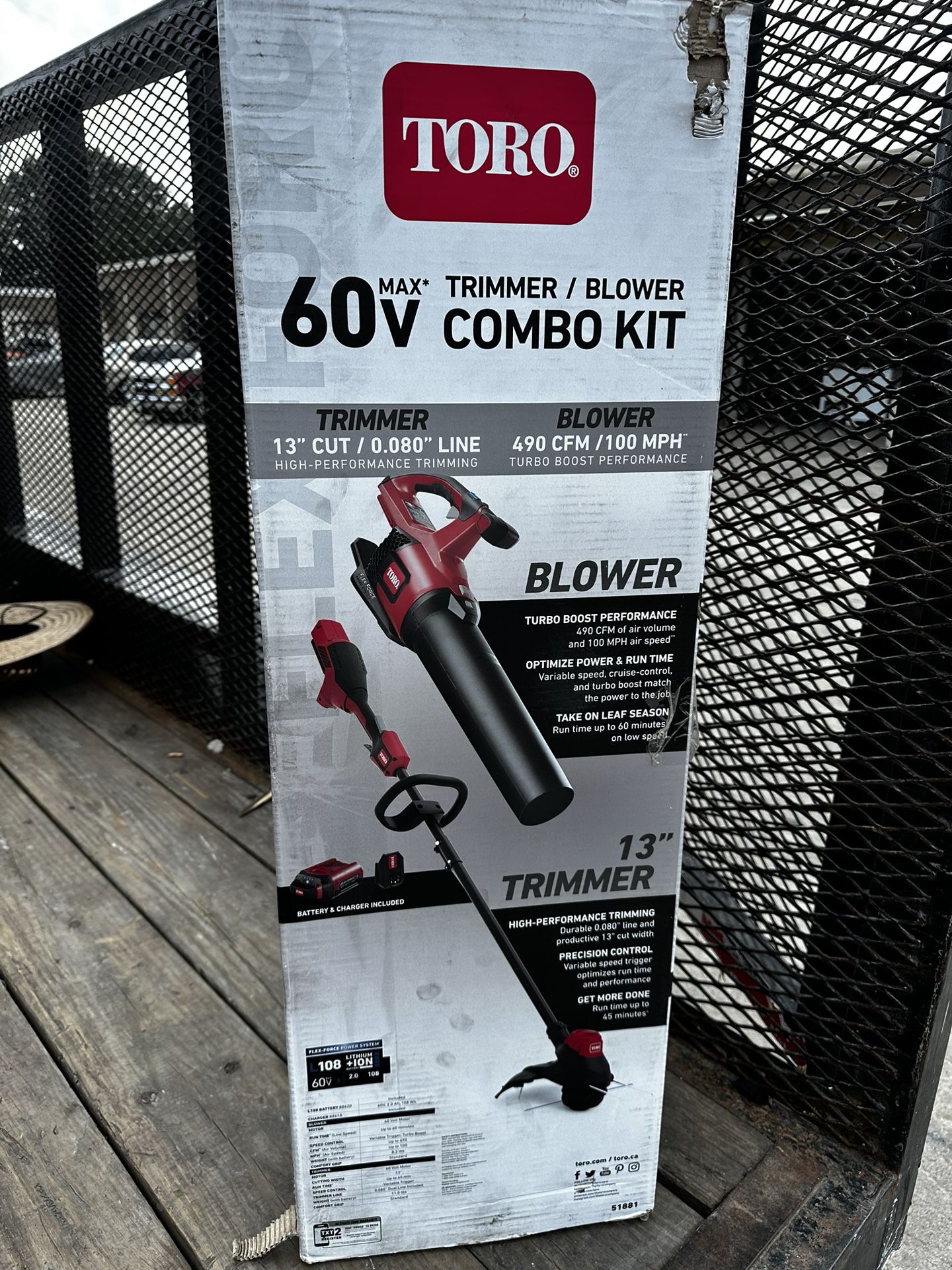 60V MAX* 2-Tool Combo Kit: 100 mph Leaf Blower & 13 in. String Trimmer with 2.0Ah Battery