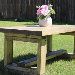 Handcrafted Rustic Coffee Table