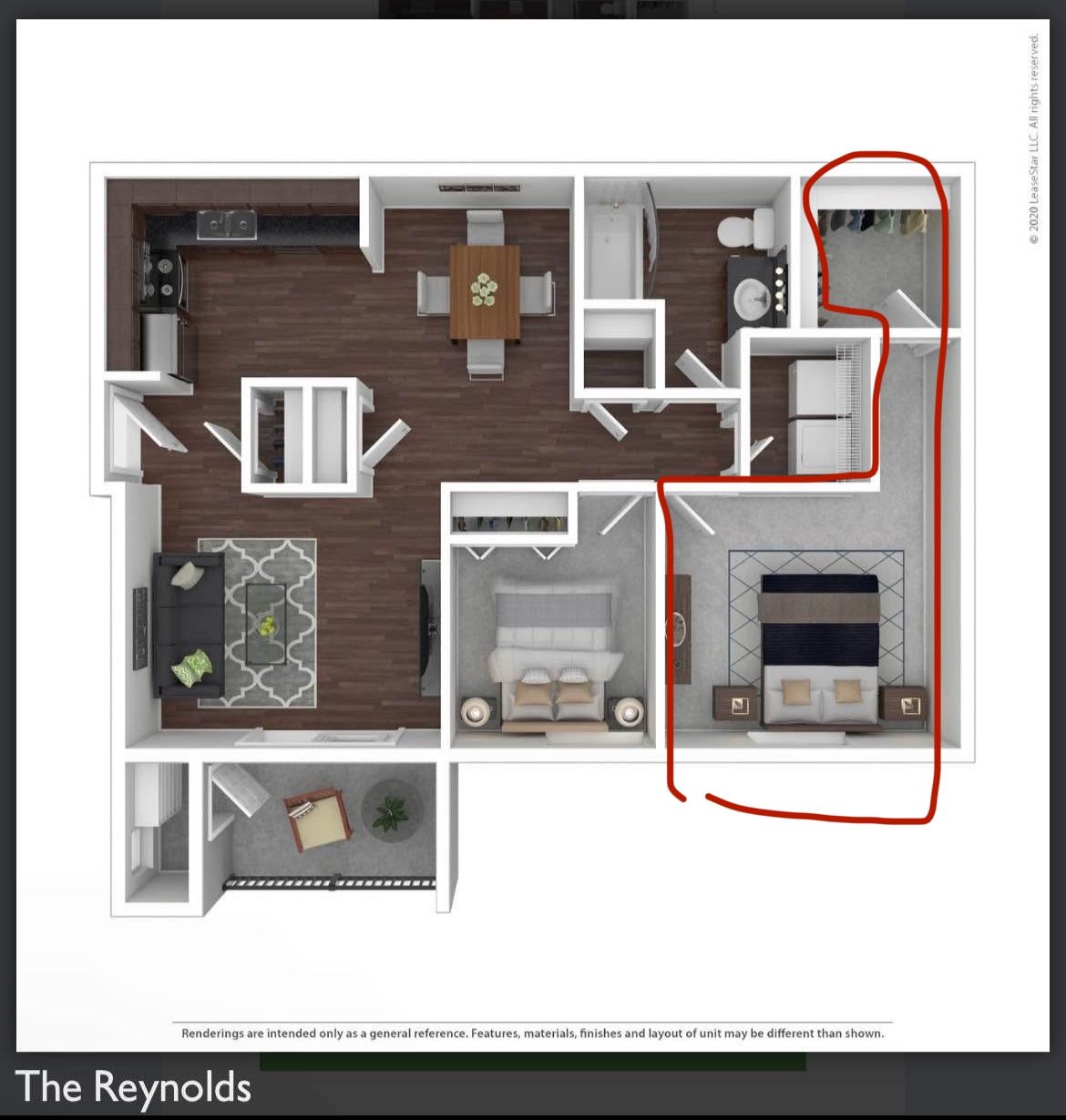 Sublease 2B1B Franklin Park Apartment