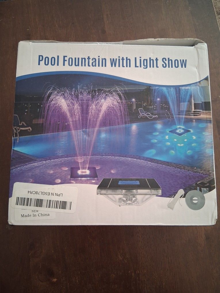 Pool Fountain With Light Show