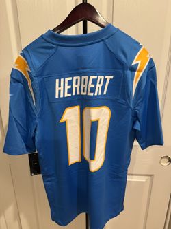 Chargers #10 Justin Herbert Nike Powder Blue Player Game Jersey 