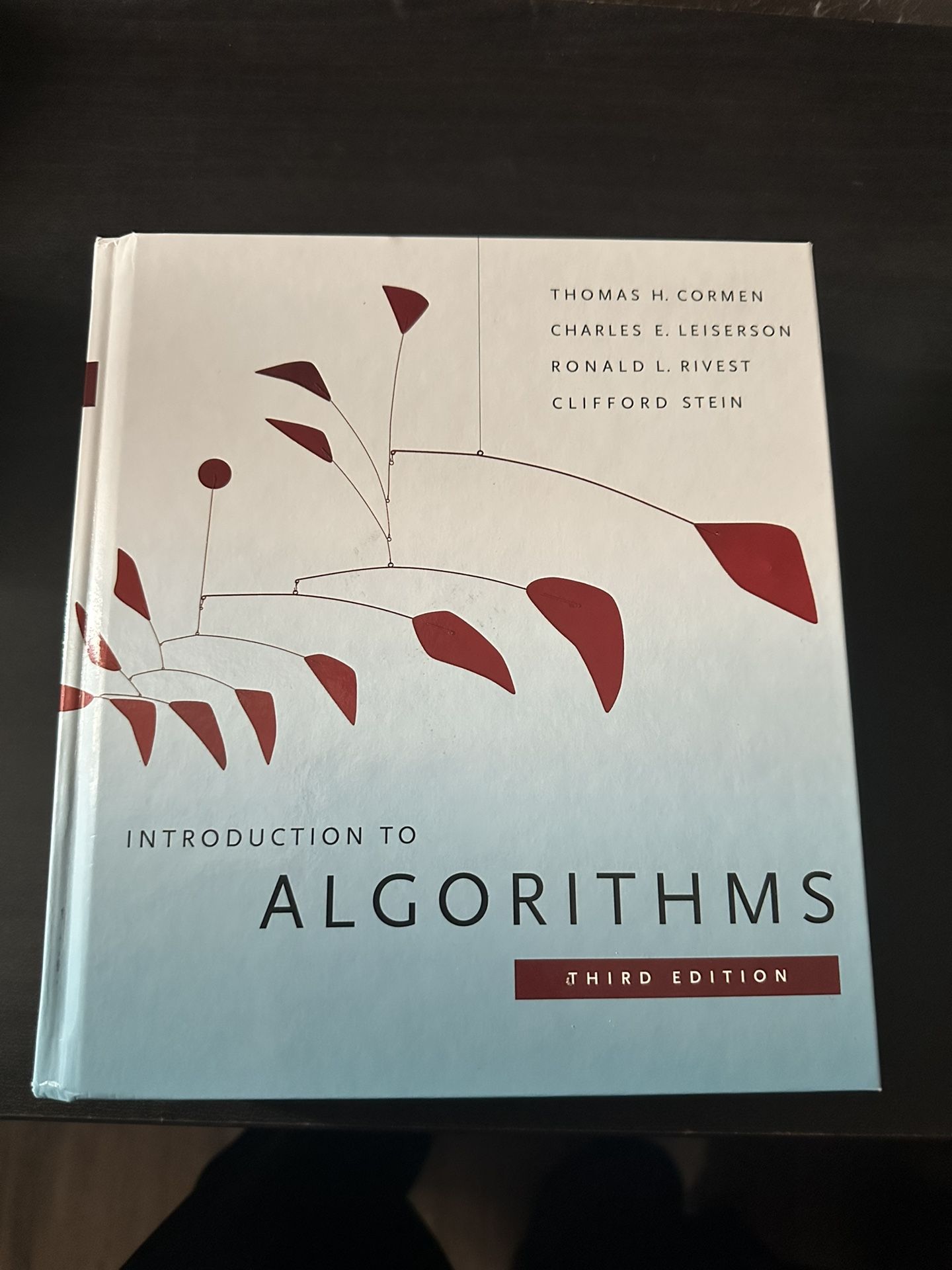 Textbook: INTRODUCTION TO ALGORITHMS THIRD EDITION