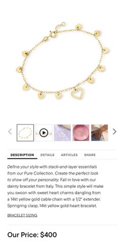 14k gold bracelet