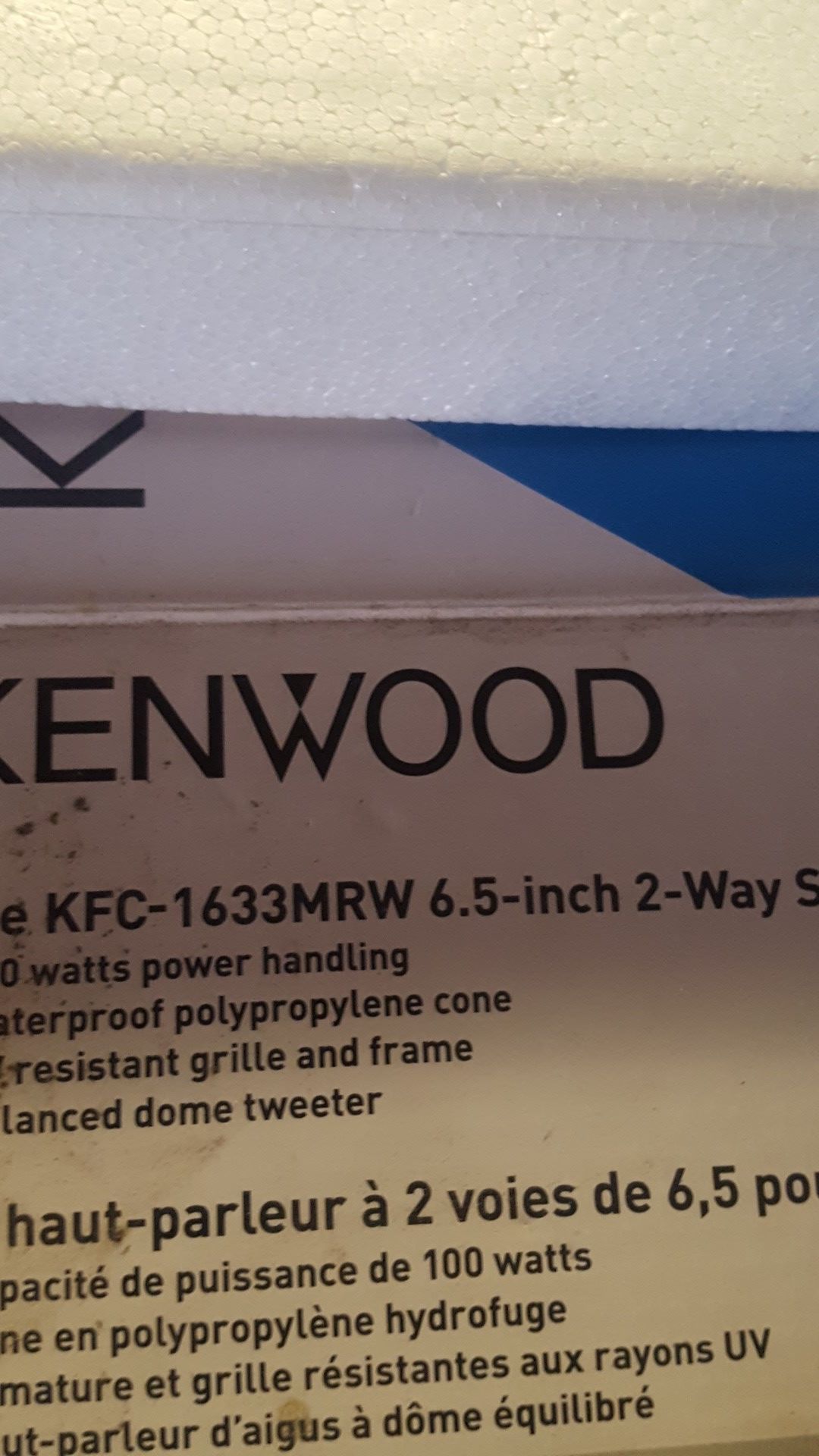 Kenwood 6.5 2way speakers