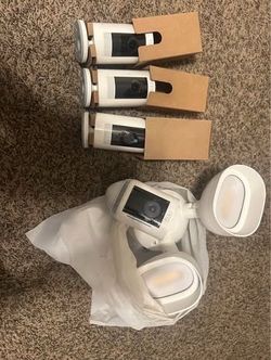 Ring hard wired floodlight (pro) camera + 3 indoor/outdoor cameras