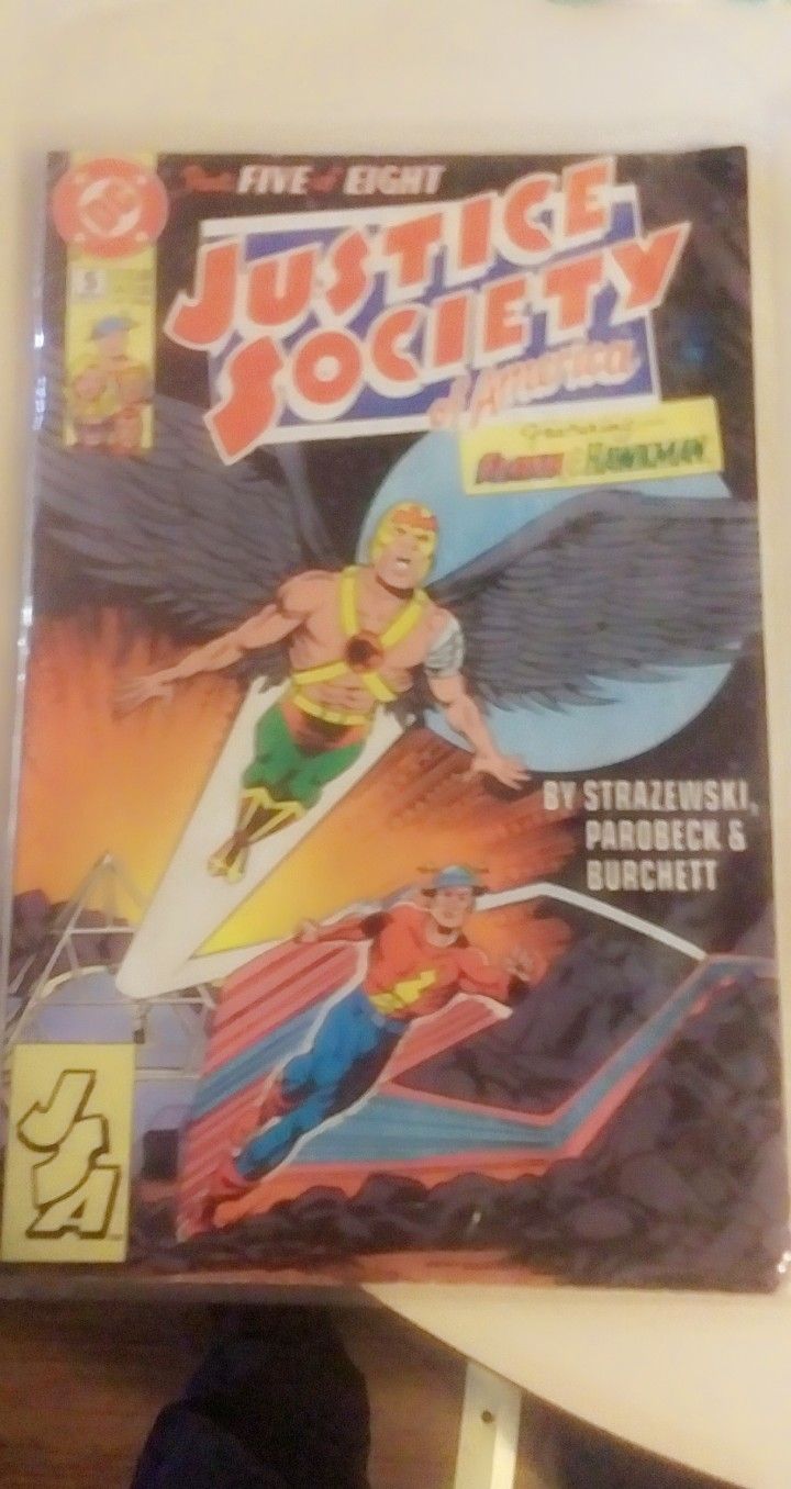 Justice Society of America Ft Flash And Hawkman