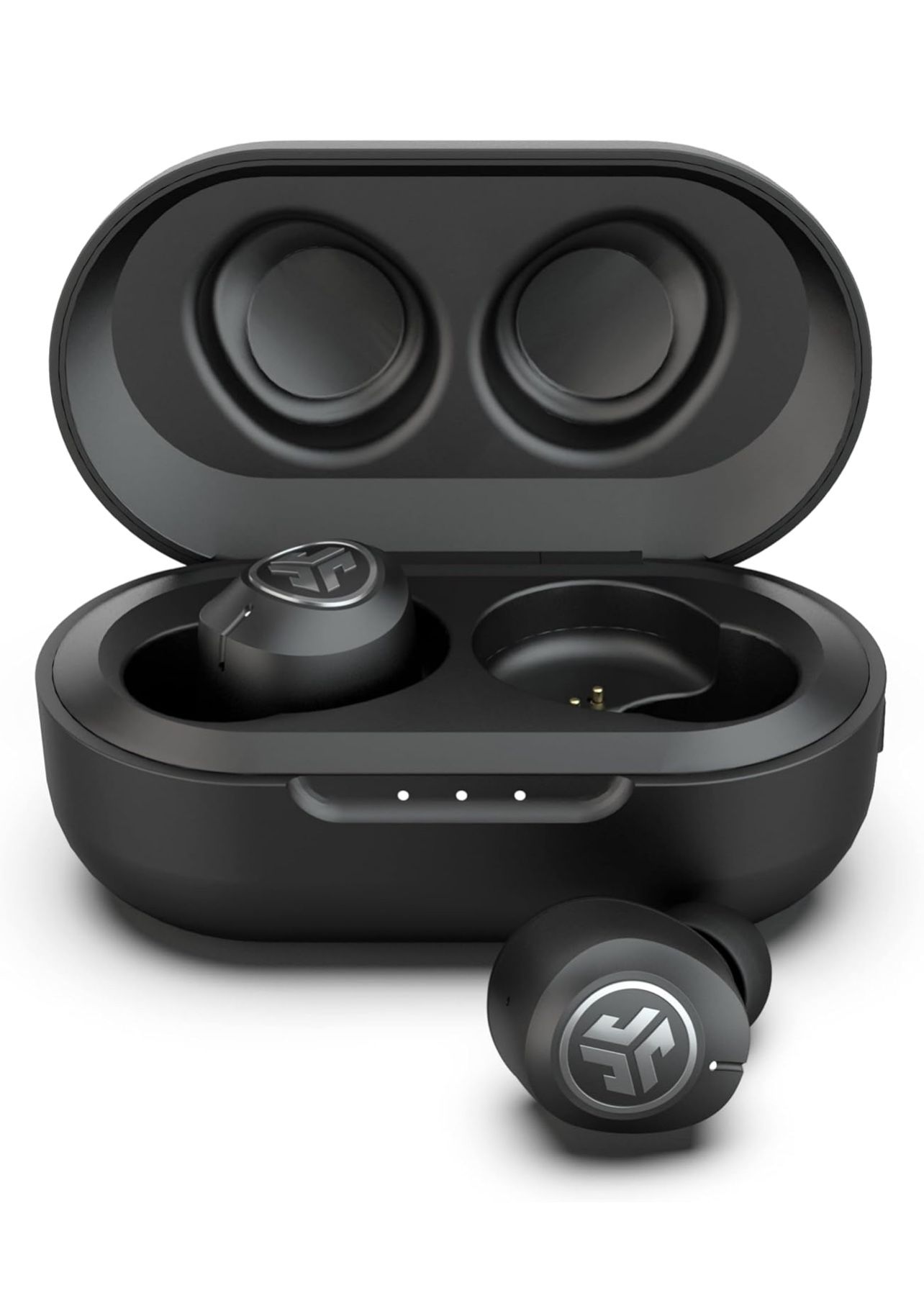 JLab JBuds Air ANC True Wireless Bluetooth Earbuds, Black, Active Noise Canceling, Low Latency Movie Mode, Dual Connect, IP55 Sweat Resistance
