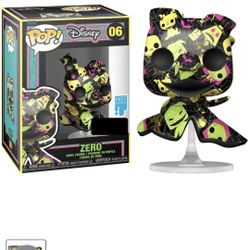  Funko POP! Disney #06 Zero Art Series Special Edition Black light Sealed $40