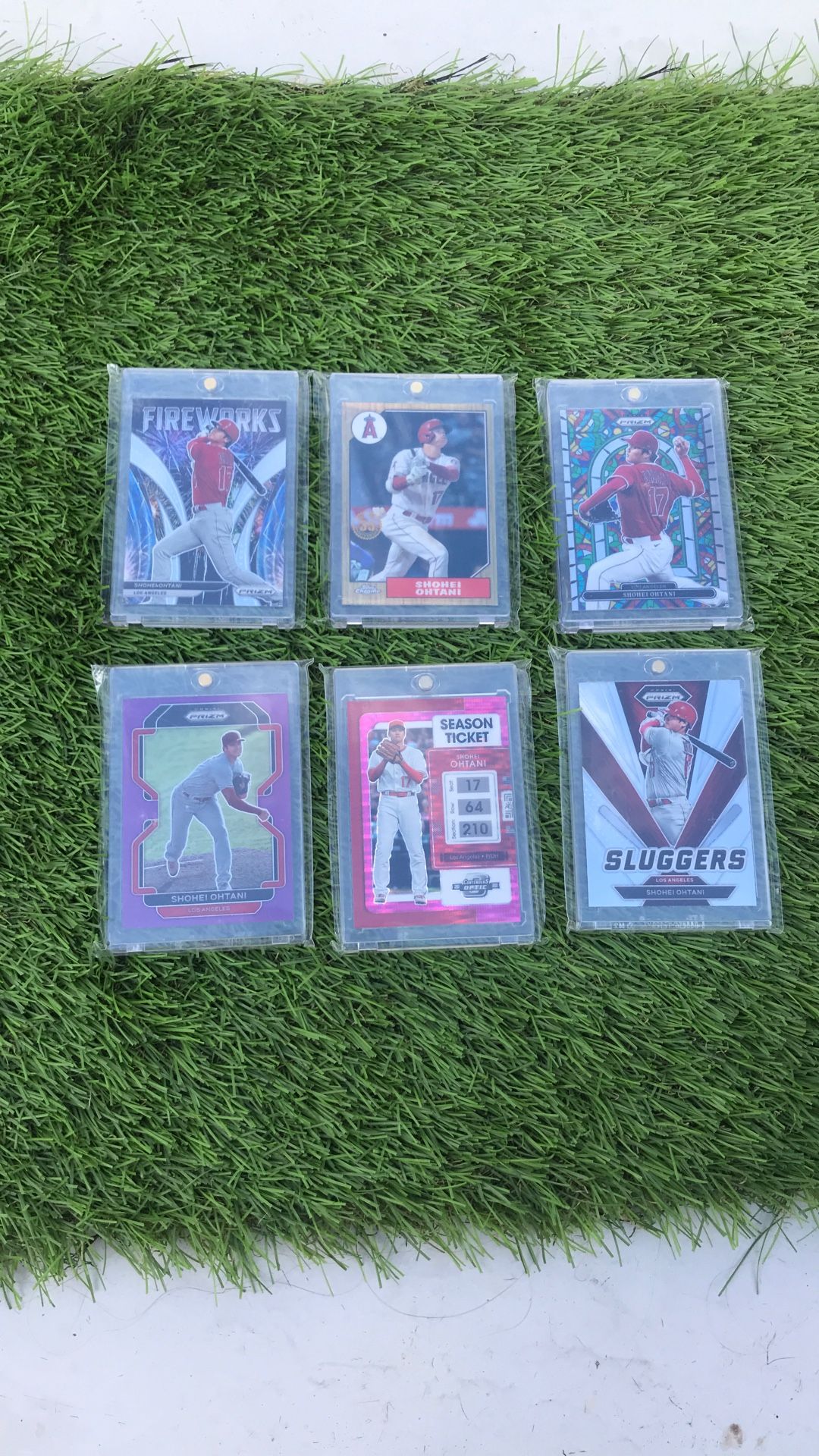 Set of 6 Shohei Ohtani 2022 Baseball Cards