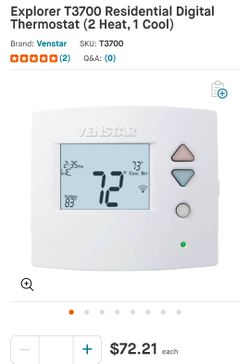 Venstar Digital Thermostat Model T3700