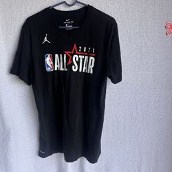 Nike men large dri fit all star black shirt