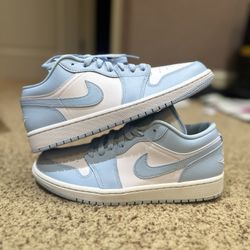 Jordan 1 Low Ice Blue Size 9.5M/11W