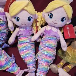 6 Mermaid Dolls 