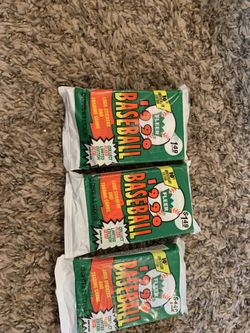 Baseball cards and card game pack.