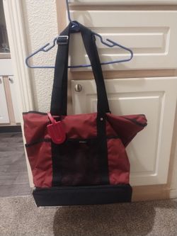 Everest Red and Black Tote Bag