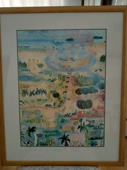 "Noah's Ark" Framed Lithograph
