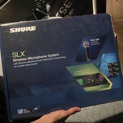 SLX Wireless Microphone System with Shure's patented Audio Reference Companding for crystal-clear sound Audio Reference Companding UHF CARS Beta 58A H