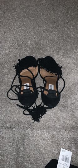 Black suede sassey dress sandal