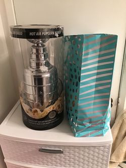 Stanley Cup NHL Hot Air Popcorn Maker/Popper...(17" Inches Tall)...(New)...