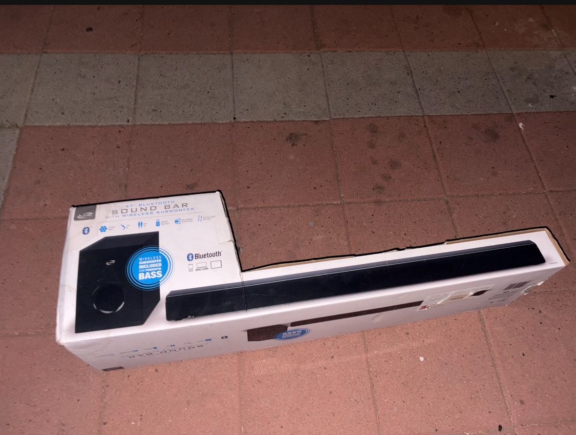 iLive 37" Bluetooth Soundbar with Wireless Subwoofer 2.1 Channel Stereo Sound