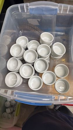 2oz White, Ceramic Ramekins