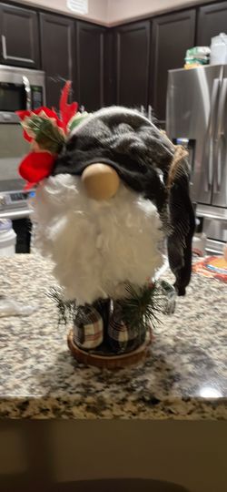 Gnome On A Wooden Stand 