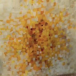 LARGE GLASS ABSTRACT ART CANVAS 