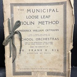 Rare Antique “The Musical Loose Leaf Method” music sheet instructions