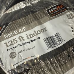 8/2  romex wire 125ft copper cable new in original packaging