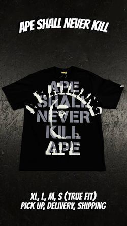 Bape “ape shall never kill” tee