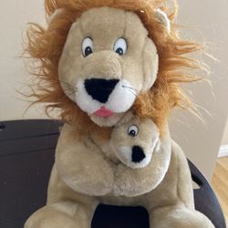 Lion with Baby Stuffed Animal