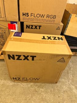 3. NEW NZXT H7 Flow White ATX Mid-Tower Airflow Gaming PC Case