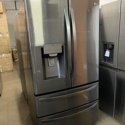 ❄️NEW LG 27.8 Cu.Ft 4-Door French Door Refrigerator Smart Cooling System Black Stainless LMXS28626D