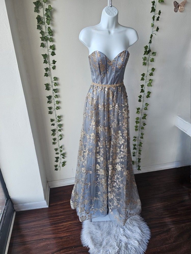 knee length dresses for ladies Primavera Couture 12003 - Long A-line Dress