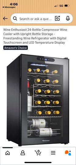 Wine Enthusiast 24 Bottle Wine Cooler