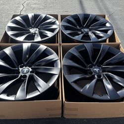 20” Tesla Model y wheels rims satin black powder coat exchange