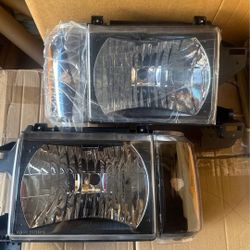 87-91 Ford Bronco/F-150/F-250/F-350 Headlights Faros Calaveras Micas Luces 