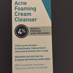 CeraVe Acne Foaming Cream Cleanser