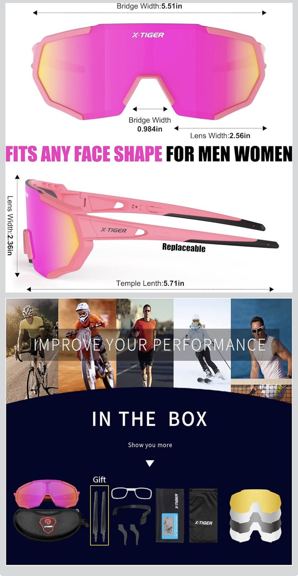 X-Tiger Sports Sunglasses