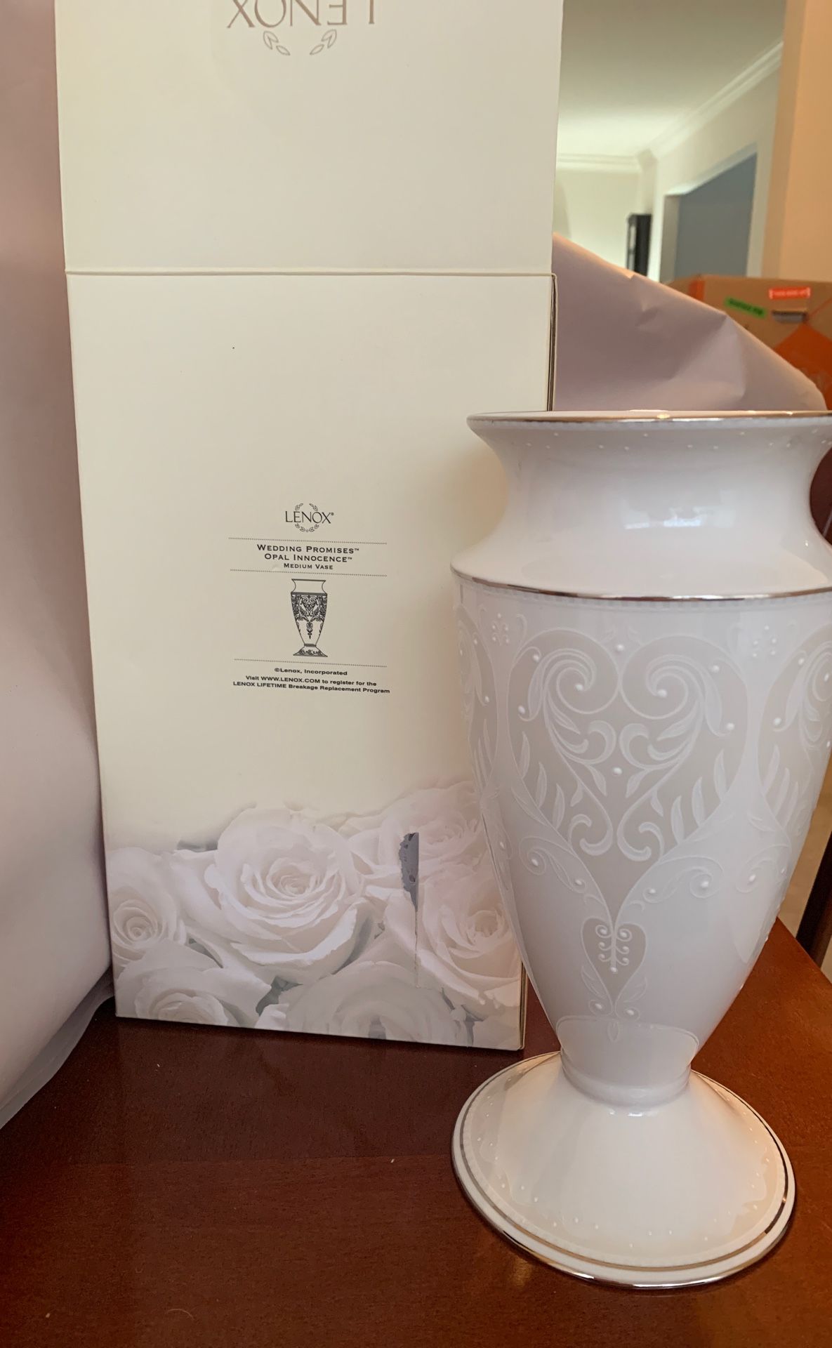 Lenox wedding vase