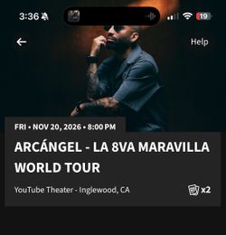 Arcángel La 8va Maravilla World Tour – 2 Tickets