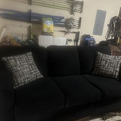 Small Black Sofa