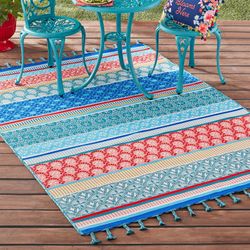 The Pioneer Woman 5' x 7' Multi-color Outdoor Rug Multicolor - 5' x 