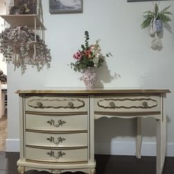 Vintage French Provincial Vanity Desk
