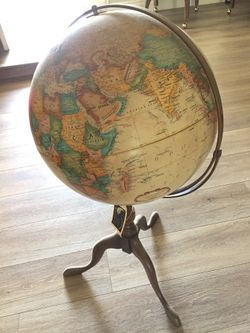 Vintage standing globe