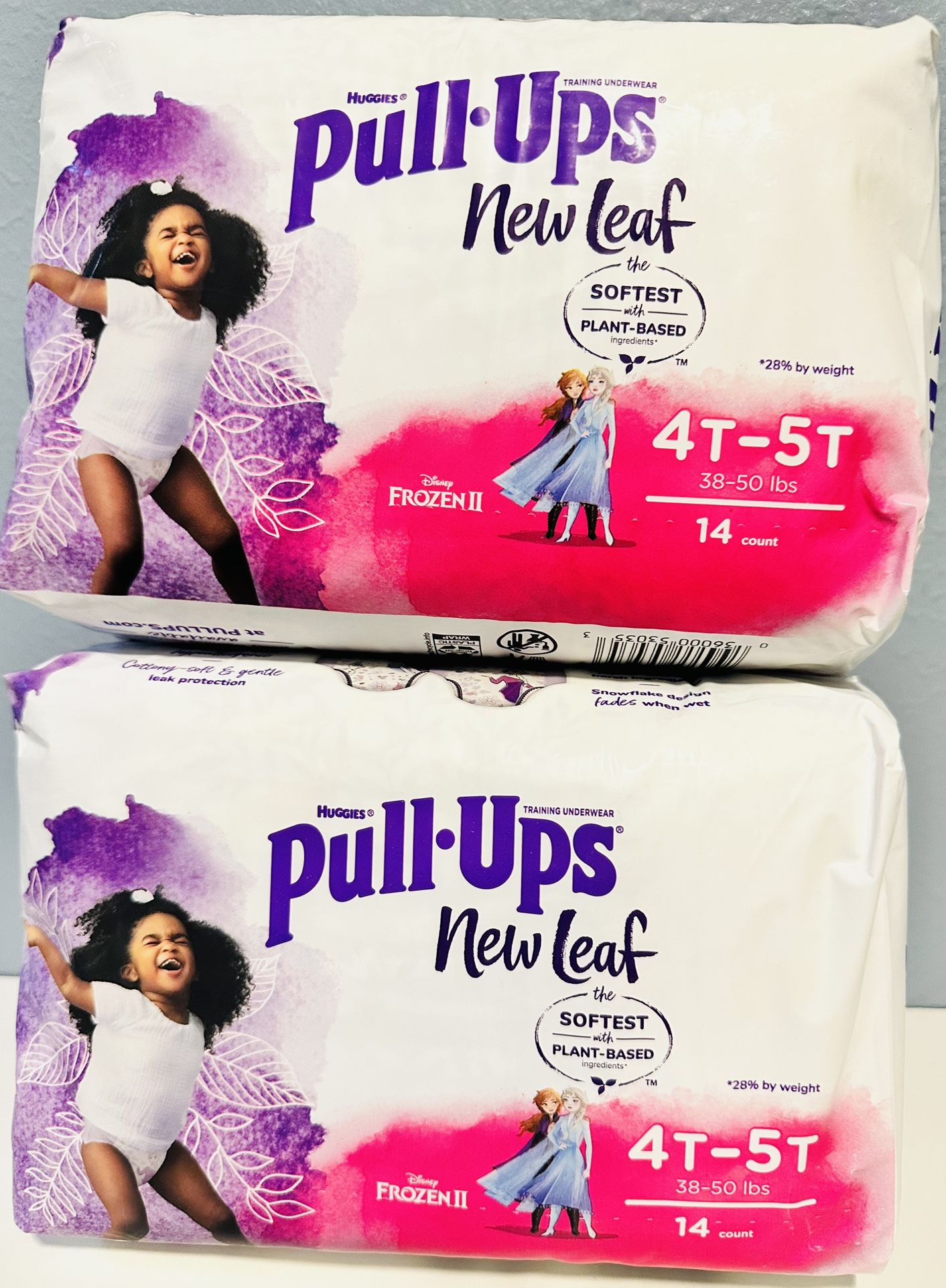 2 packs Pull Ups 4T-5T girls (14 ct each)