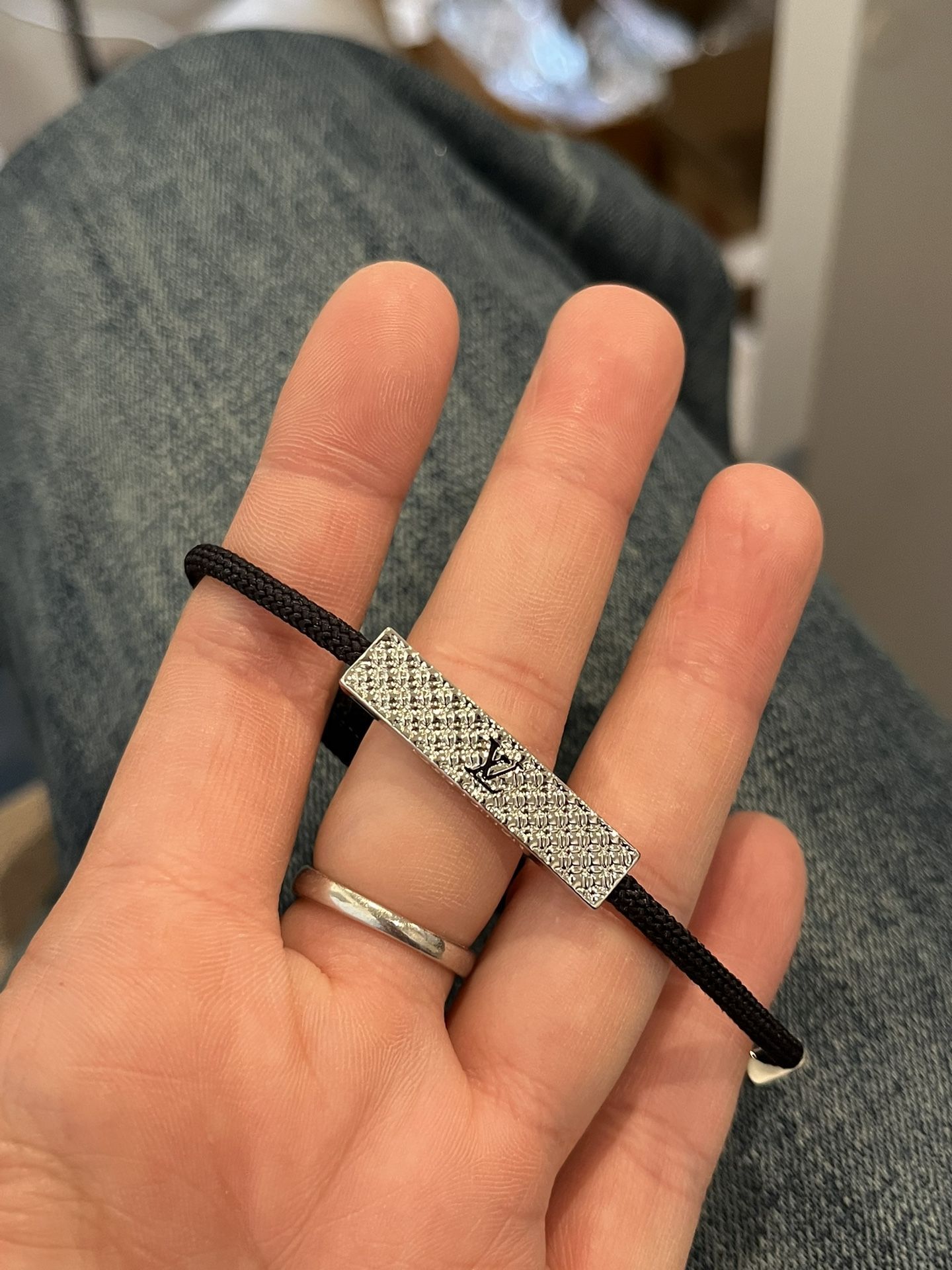 18k white gold-plated bracelet