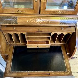 Federal Mahogany Secretary Desk / Display Cabinet