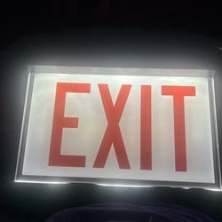 Plug-in Exit Sign