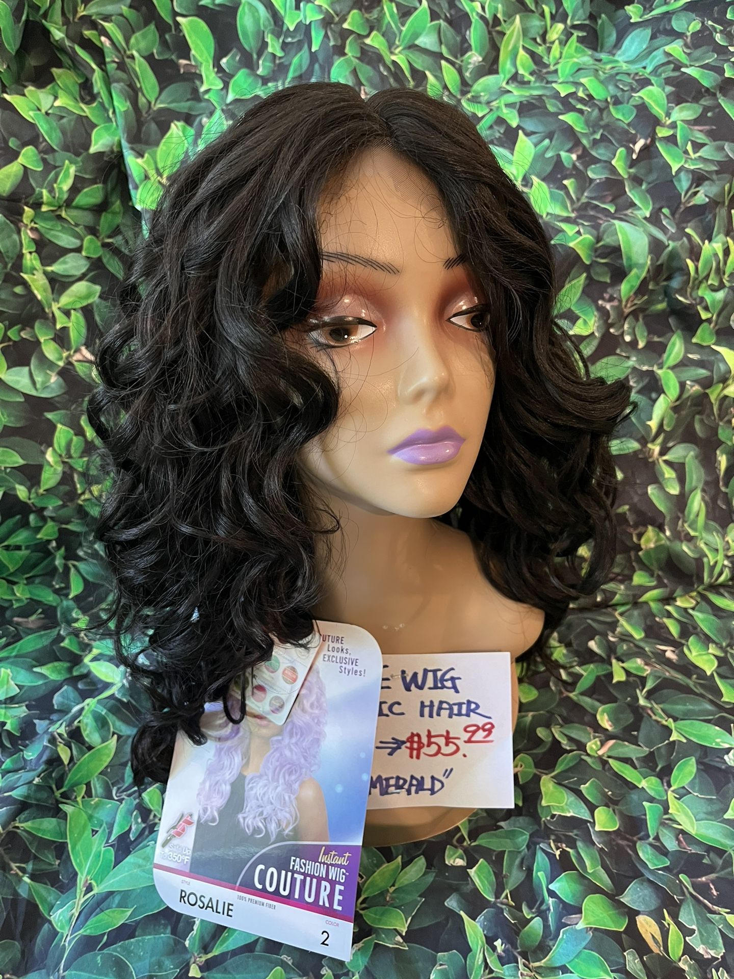 New Dark Brown Synthetic Curly Lace Front Wig